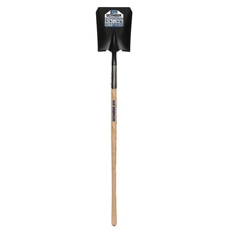 SEYMOUR MIDWEST Square Point Shovel, 9-1/2 in W 14 ga Steel Blade, American Ashwood Handle 49345